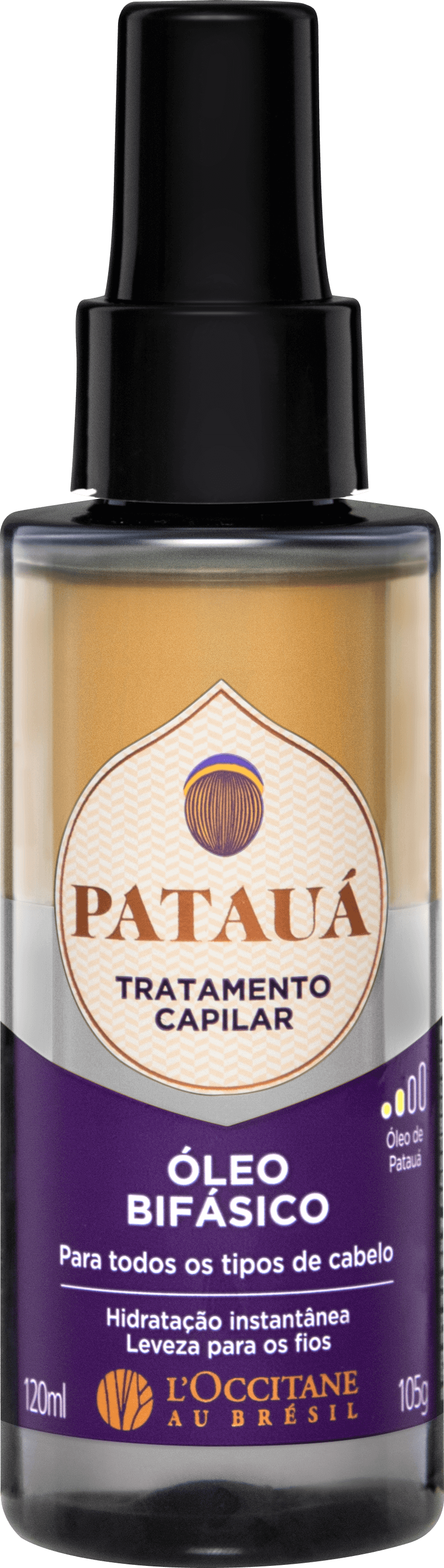 Óleo Bifásico Tratamento Capilar Patauá, L’Occitane au Brésil - 120 ml